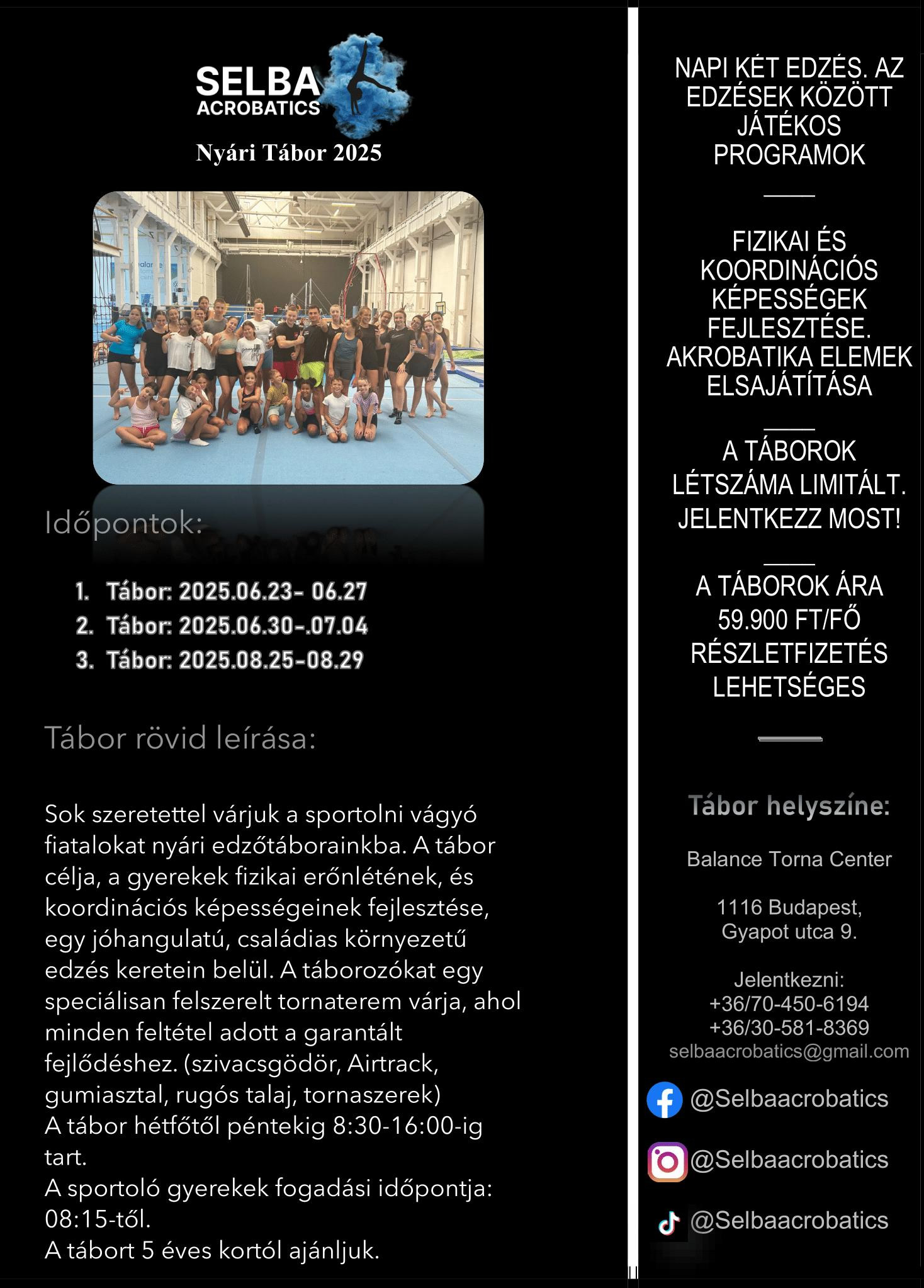Nyári tábor 2025
